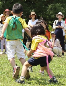 2017 Sports Day monkey tail tag キンダーガーデン