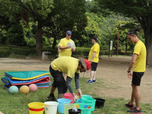 プリスクール　運動会　先生準備