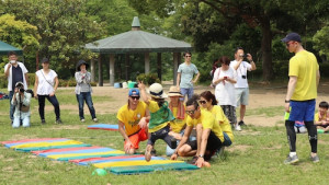 プリスクール　運動会 走り幅跳び