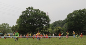 プリスクール　運動会　50m走