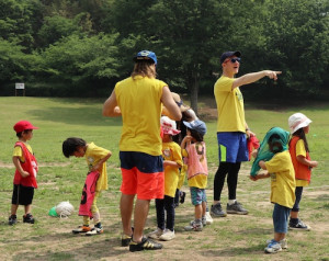 プリスクール　運動会　ゼッケン